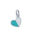 Pretty Heart Shaped Silver Charms CH-318-B